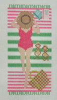 Palm Beach Sunbather (print) with stitch guide