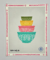Vintage Mixing Bowls - Multi Print