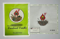 Cardinal Cradle Ornament with stitch guide