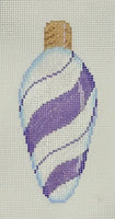Lilac Peppermint Swirl Light Bulb