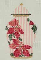 Poinsettia Ginger Jar