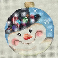 Top Hat Snowman Ball Ornament