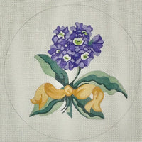 Primrose Bouquet Circle Pillow