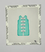 White Bows/Turquoise Mini Shift