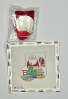 Stuffed Mini Sock: Santa with Tree