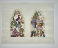 Two Sided Santa with Animals