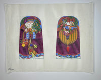Two Sided Fancy Santa Dome