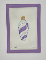 Lilac Peppermint Swirl Light Bulb