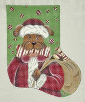 Candy Cane Dawg Mini Sock