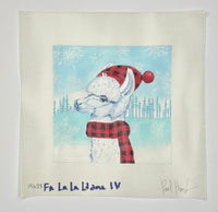 Fa La La Llama IV - Plaid Hat