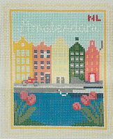 Amsterdam Travel Stamp