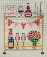 Valentine's Bar Cart