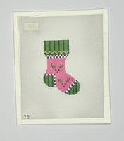 Pink Holly Mini Sock