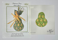 Yellow Bartlett Pears Pear with stitch guide