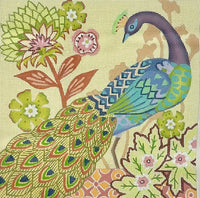 Peacock - Red Leaves