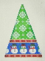 Snowman/Flakes Mini Tree Ornament