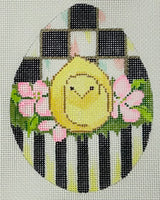 Black & White Egg-Yellow Peep Chick with stitch guide