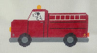 Dalmatian in Firetruck with stitch guide