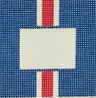 Blue Square Red/White Stripe Insert