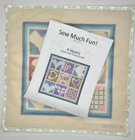 Nine Hearts with stitch guide