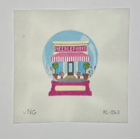 Needlepoint Shop Snow Globe