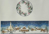 Christmas Village Hinged Box with hardware