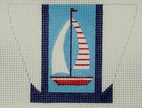 Sailboat Mini Tote Ornament