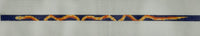 Orange and Navy Snake Wrap Bracelet