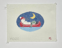 Snowman in Canoe Oval