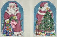 Two Sided Victorian Santa Dome