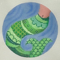 Mermaid Tail Ornament with stitch guide