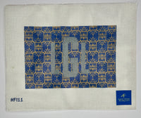 Navy Gold Pagoda Clutch - LGL Monogram