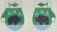 Bear Mittens with stitch guide