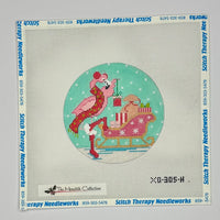 Flamingo with Sleigh