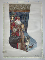 Woodland Territorial Santa Stocking