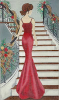 Lady in Christmas Red