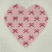 Pink Mini Bows Heart