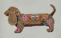 Floral Dachshund
