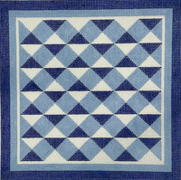 Blue Tile Pillow