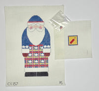 July Santa with Pillow with stitch guide