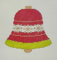 Red Bell Mini Bauble with stitch guide