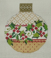 Antique Holly Reflection Ornament