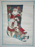 Santa on Horseback Stocking