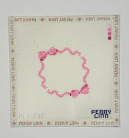 Pink Bow Monogram Square