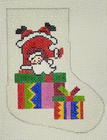 Handstand Santa Mini Sock