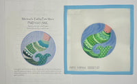 Mermaid Tail Ornament with stitch guide