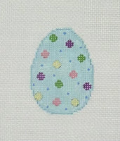 Blue Polka Dot Mini Egg