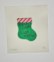 Dear Santa I Can Explain Mini Sock