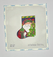 Red Bird Santa Mini Sock
