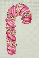 Pink Sprinkle Candy Cane